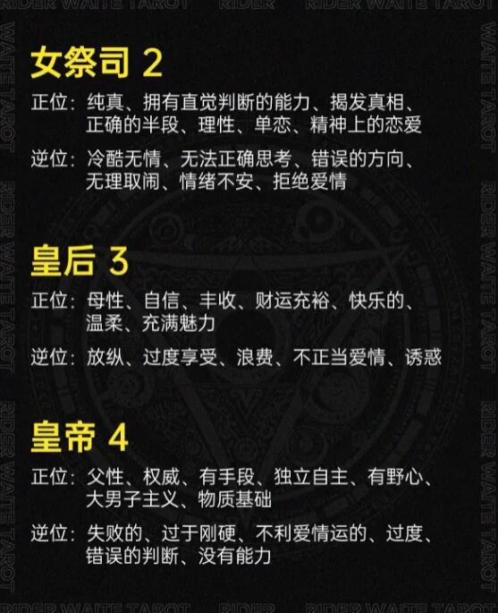 塔罗牌22张主牌正逆位快速入门（2）